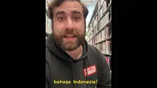 Orang Amerika belajar bahasa Indonesia! #bahasaindonesia #bahasainggris #indonesia #polyglot