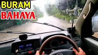 PRAKTEK KE JALAN RAYA SAAT TURUN HUJAN | MENGEMUDI MOBIL MANUAL