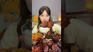 Spicy food asmr mukbang video, asmr eating noodles video:chinese food video eating:mukbang😋#trending