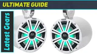 Kicker 45KM84L & Rockville MAC80S: Best Marine Speaker Bundle with LED's