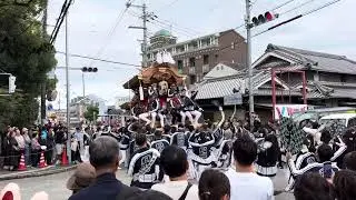 令和7年　平町だんじり　美具久留御魂神社宮入り