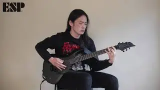 #espguitars #ltdblackmetal Esp Ltd F black metal short demo