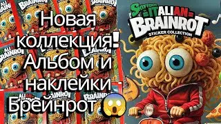 Брейнрот Итальянские Мемы Альбом и Наклейки Распаковка Italian Memes Brainrot Sticker Collection
