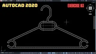 Autocad Askılık Çizimi | Autocad Coathanger Drawing | Autocad Dibujo de Colgadero | Exercise 83