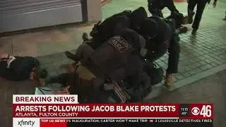 Protesters arrested outside Atlanta Zone 5 precinct