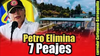 🛑Petro desmantela peajes en la Costa Atl&aacute;ntica: un giro hacia la gesti&oacute;n p&uacute;blica de las v&iacute;as. 👇