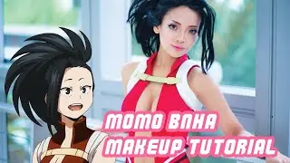 Momo Yaoyorozu Boku No Hero Academia Cosplay Makeup Tutorial | Dinny Grayson