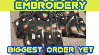 Biggest embroidery order yet - (brother pe 535)