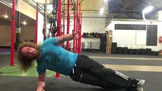 Side plank leg lift test