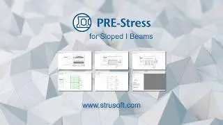 Sloped prestressed concrete beam design - PRE-Stress Software