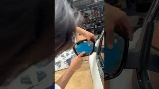 Car Mirror Anti Fog Flim Install #carantifogflim #caraccessories #carlover #reels #shorts