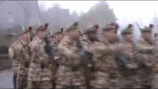 Black Watch parade through Aberfeldy, Highland Perthshire