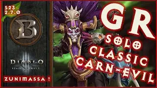 Witch Doctor Zunimassa CarnEvil GR Solo Push Build 2.7.0 Diablo 3 Season 23
