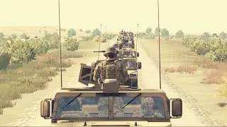 AMBUSH USA MILITARY CONVOY IN AFGHANISTAN - ARMA 3 MilSim
