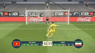 VIETNAM vs IRAN - PENALTY SHOOTOUT  ضربات پنالتی | PES19