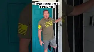 Door Breaching&hellip; Save your hip with a donkey kick ￼#shorts #short #security