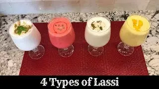 4 Types of Restaurant Style Lassi | Flavors: Salty, Sweet, Rose, Mango Lassi | Day 3 of Mango Week