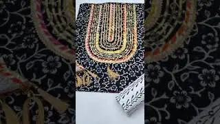 Hand Block Printed Gota Patti Work Suits With Chotton/Chiffon Dupatta - Jaipuri Print Salwar Suit