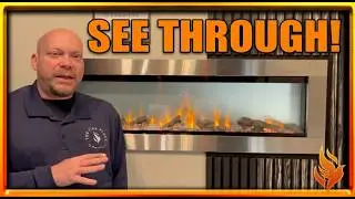 Napoleon Clearion See Through Electric Fireplace Review | Surprise - You Can Make it Opaque Too!