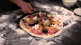 Pizza belegen
