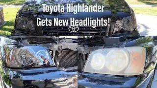 Замена фар на Toyota Highlander