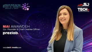 How AI Is Redefining Business Presentation | TECHx Media with Prezlab&rsquo;s Mai Awawdeh | Oman AI Summit