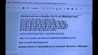 Free Answers for 68 Questions ( 