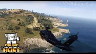 GTA Online: Ограбление Кайо Перико на стелс вертолёте Annihilator, 3 игрока