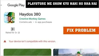 HYDOS 380 PLAYSTORE ME SHOW KYU NAHI HO RHA  FIX PROBLEM HYDOS 380 CRICKET GAME