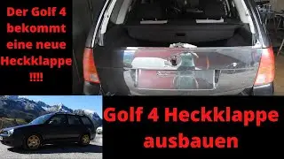 VW Golf 4 Heckklappe ausbauen - Der Golf 4 bekommt eine neue Heckklappe!!!
