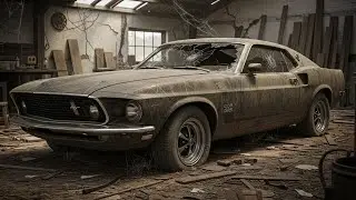 ASMR Car Restoration Full Rebuild Ford Mustang Boss 429 1969 from Abandoned Condition to Looking New