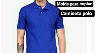 Camisa polo masculina P M G GG,molde para copiar.