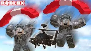 SKYDIVING IN A BASE, THEN RAIDING IT - Blackhawk Rescue Mission 5 (ROBLOX)