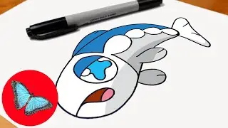 How To Draw Pokemon - Wishiwashi Easy Step by Step