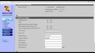 CANON iR1022 email setup
