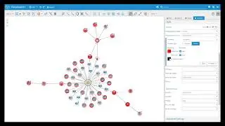 Style mapping in the graph visualization with Graphlytic