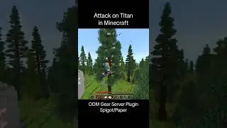 Titan stood no chance 💀 | Minecraft Attack on Titan #minecraft #shorts #odmgear
