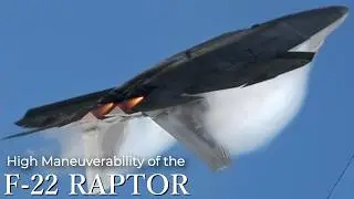 【衝撃的機動性 F-22 RAPTOR】史上最強の戦闘機F-22の驚異的な機動性 これが本物のスーパーマニューバー アメリカ空軍 第5世代ステルス戦闘機 推力偏向の威力が凄すぎる本気デモフライト