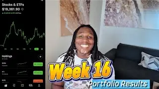 Chris Sain 0-$100,000 Stock Challenge 2025 Week 16 | PORTFOLIO RESULTS!