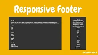 Responsive Footer with HTML and CSS | Tutorial For Beginners
