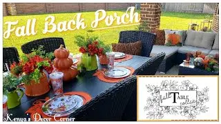Fall Back Porch Patio Decor | Fall Table Decor Collab | Outdoor Lounge Area | Vlogtober Day 7
