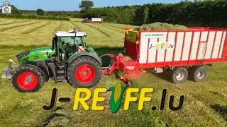 J-Reiff beim 1ten Schnitt mit 2x P&ouml;ttinger Jumbo 7210 Combiline