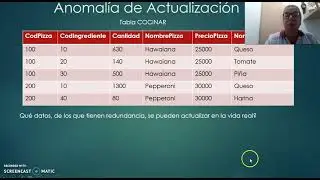 ANOMALIAS EN DISEÑO   EJERCICIO