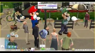 The sims 4 Mario Costume
