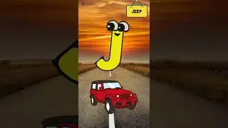 🚗🎵 ABC Vehicle Song - Fun & Short for Kids! 🎵🚁 | #abcd #kids #shorts #viralvideo #learning