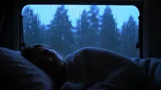 Heavy Rainfall Sleep Noise | Relaxing Rain on Window Ambience