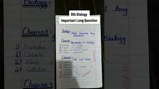 #class #9th Important Long Questions.BIOLoGY