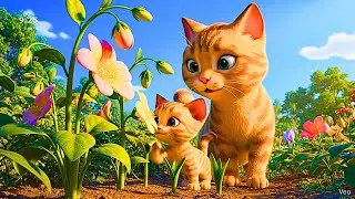 Mama Cat and Kitten Grow Potatoes to Buy Their Own Ice Cream Shop 🍦 | Heartwarming Story