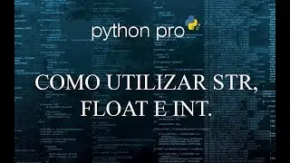 COMO UTILIZAR STR, FLOAT E INT - Curso Python