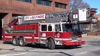 Baltimore City Fire Department Spare Tower 1 Responding